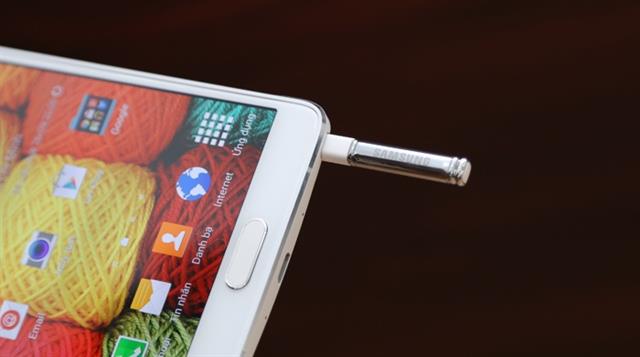 Trạng thái bung bút S-Pen ra