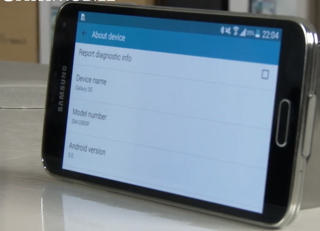 Giao diện mới của Galaxy S5 chạy Android 5.0 Lollipop