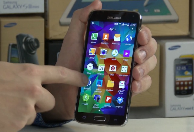 Giao diện mới của Galaxy S5 chạy Android 5.0 Lollipop