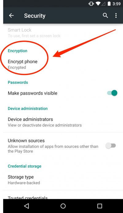 Mã hóa mặc định