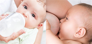 Cách kết hợp cho trẻ bú sữa mẹ và sữa công thức