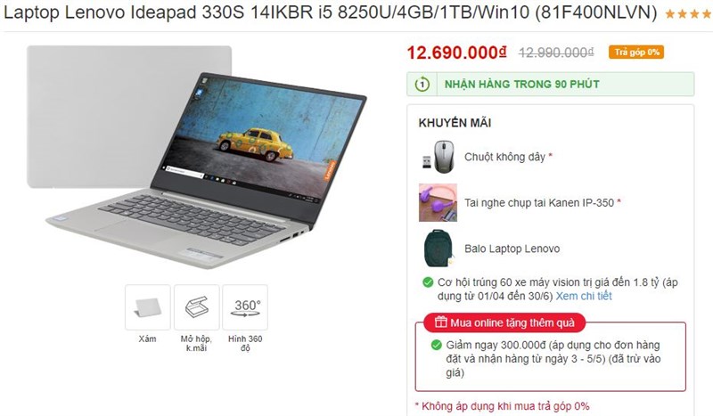Top 5 laptop mỏng nhẹ nhiều khuyến mại, đáng mua cuối tuần Top 5 laptop mỏng nhẹ nhiều khuyến mại, đáng mua cuối tuần