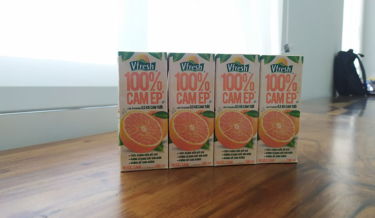 Cam ép Vfresh 100% - Vitamin C tự nhiên cho người bận rộn