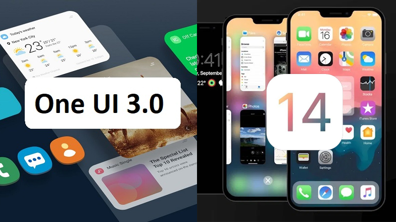 iOS 14 so với One UI 3.0 iOS 14 so với One UI 3.0