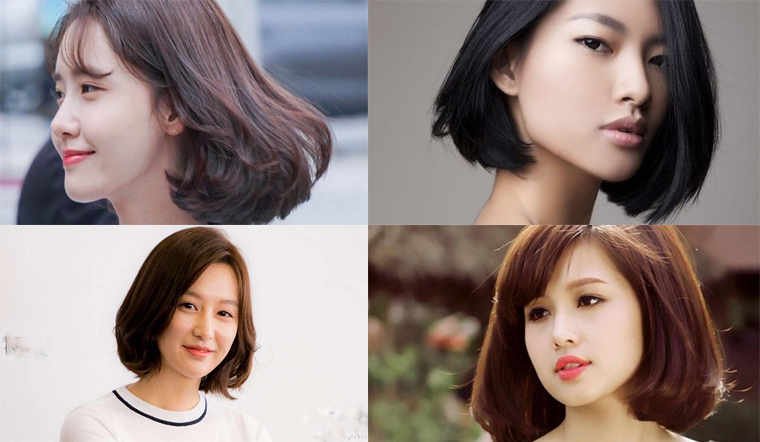 24 kiểu tóc ngắn ngang vai cho mặt tròn đẹp trẻ trung năm 2022
