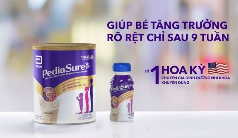 Cập nhật bảng giá sữa Pediasure chính hãng mới nhất 2022