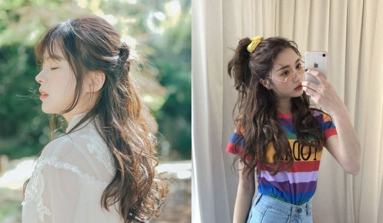 Búi tóc ngắn Hàn Quốc đơn giản siêu dễ thương cho bạn nữ - Mỹ Phẩm DMK