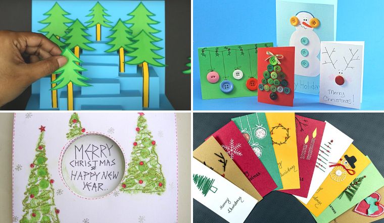 5 cách làm thiệp Giáng sinh bằng giấy A4 đơn giản nhất