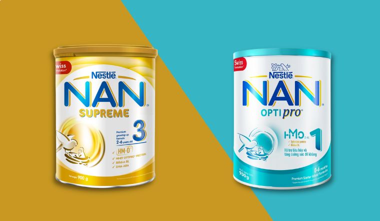 So sánh sữa Nan Supreme và Nan Optipro loại nào tốt hơn?