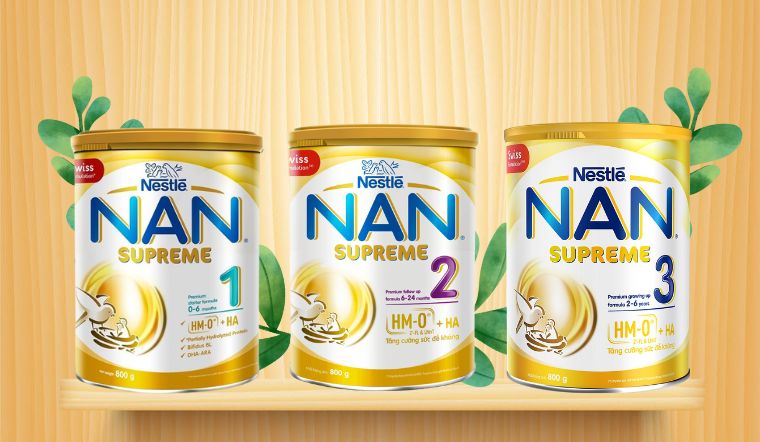 Tổng hợp các dòng sữa NAN Supreme cho bé tốt nhất hiện nay
