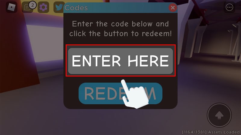 Nhập code vào ô Enter Here Nhập code vào ô Enter Here