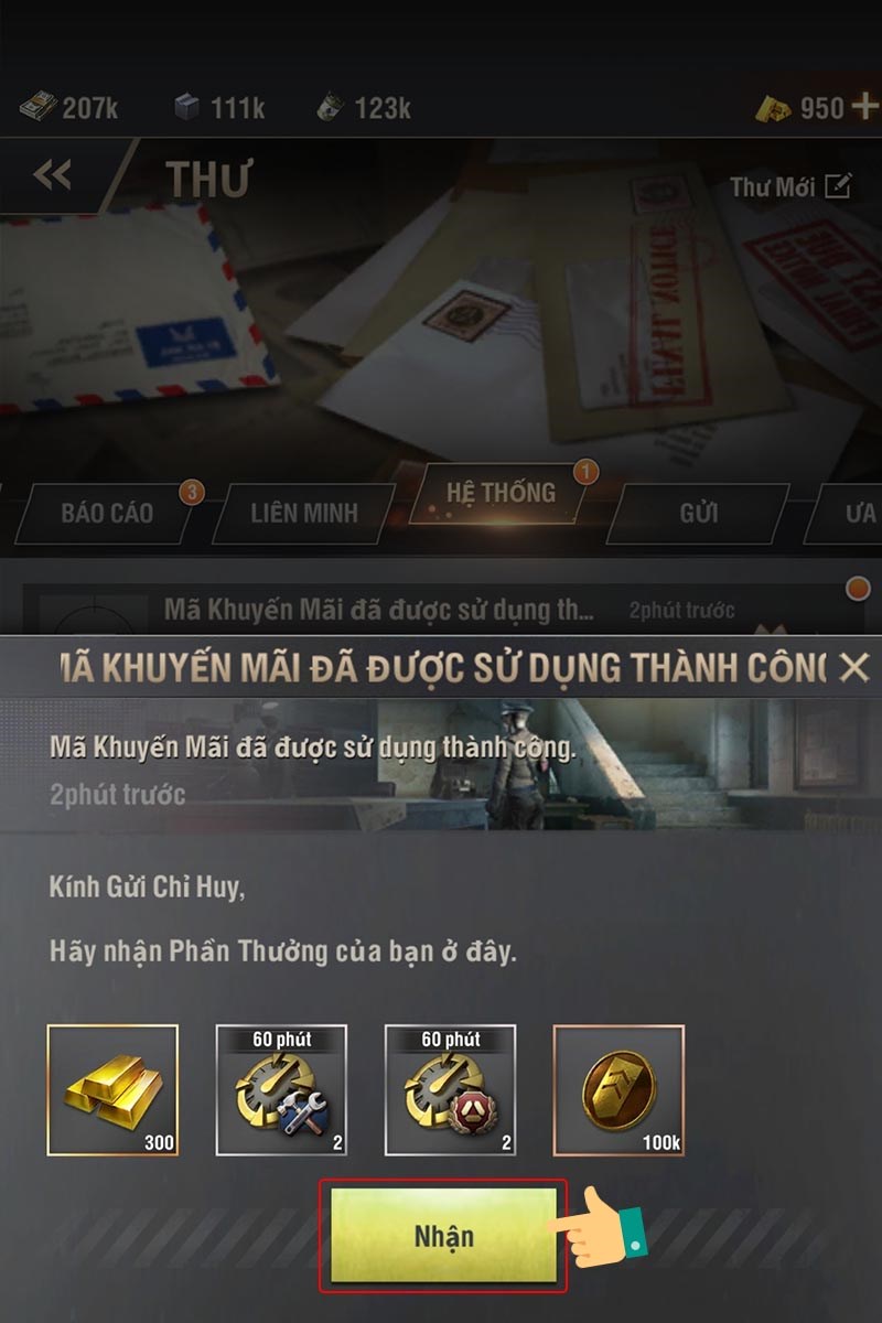 Nhận quà Nhận quà