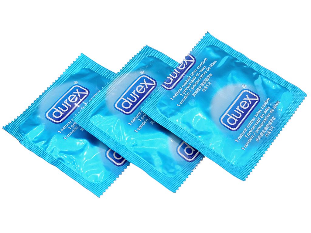 Hộp 3 chiếc bao cao su đặc Durex Kingtex 49mm 2