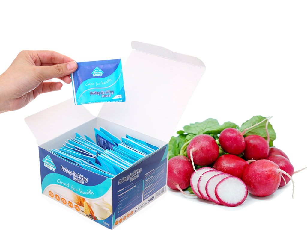 Đường ăn kiêng Isomalt Biên Hòa hộp 250g (50 gói x 5g) 1
