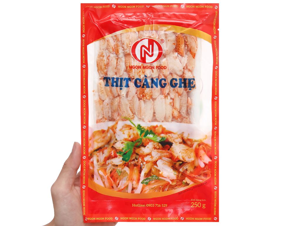 Thịt càng ghẹ đông lạnh Ngon Ngon khay 250g 0