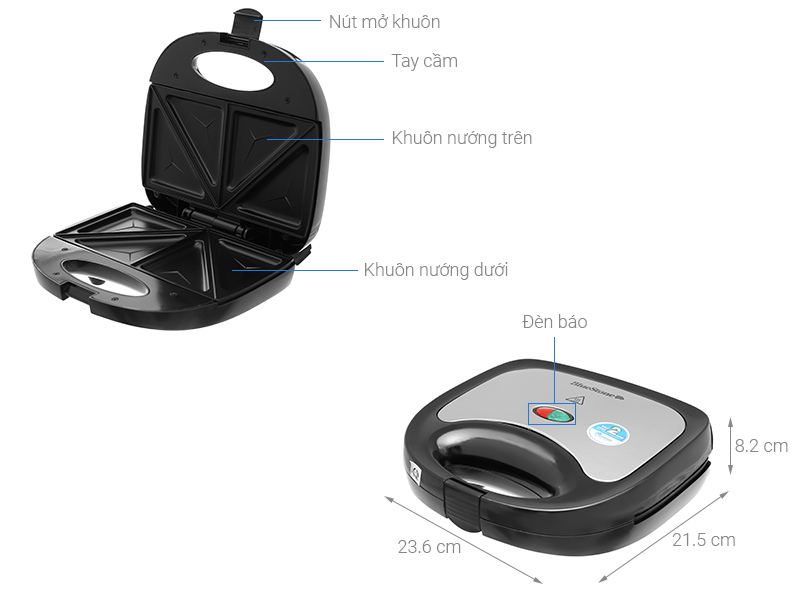Máy nướng bánh mì BlueStone SBB-2333