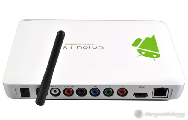 Cổng LAN nằm cạnh cổng HDMI, anten thu sóng Wifi