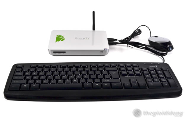 Thao tác trên Android TV Nano WiFi đơn giản qua bàn phím và chuột