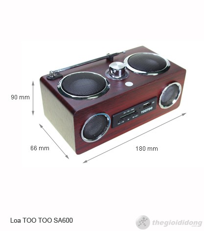Kích thước của Loa Too Too SA600