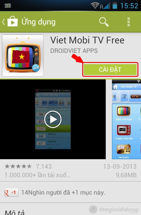 Cat cai dat viet mobi tv