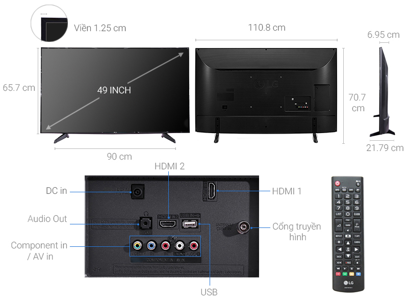 Tivi LG 49 inch 49LJ510T
