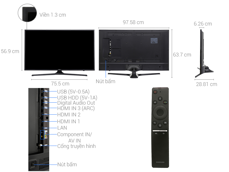 Smart Tivi Samsung 43 inch UA43MU6150