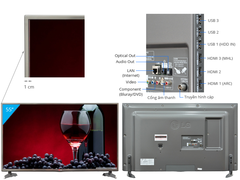 Smart Tivi 3D LED LG 55LB650T 55 inch