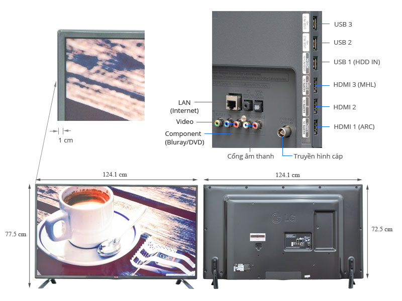 Smart Tivi LED LG 55LB631T 55 inch
