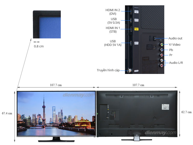 Tivi LED Samsung UA48H5150 48 inch