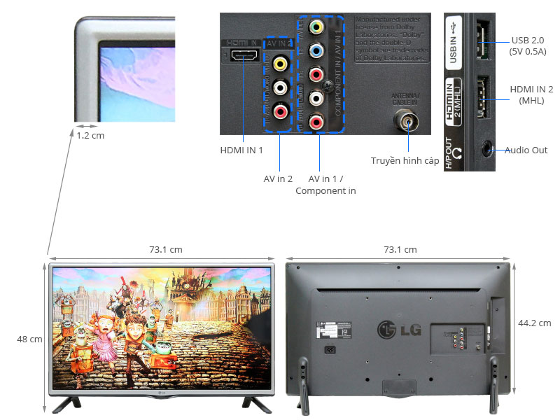 Tivi LG 32 inch 32LF550D