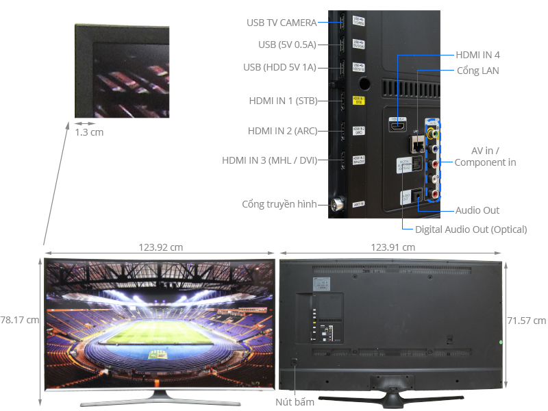 Smart Tivi Cong Samsung 55 inch UA55J6300