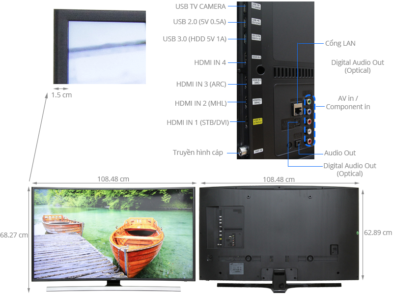 Smart Tivi Cong Samsung 48 inch UA48JU6600