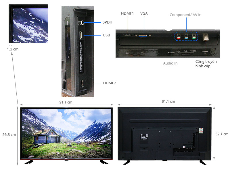 Tivi LED TCL 40 inch L40D2700D