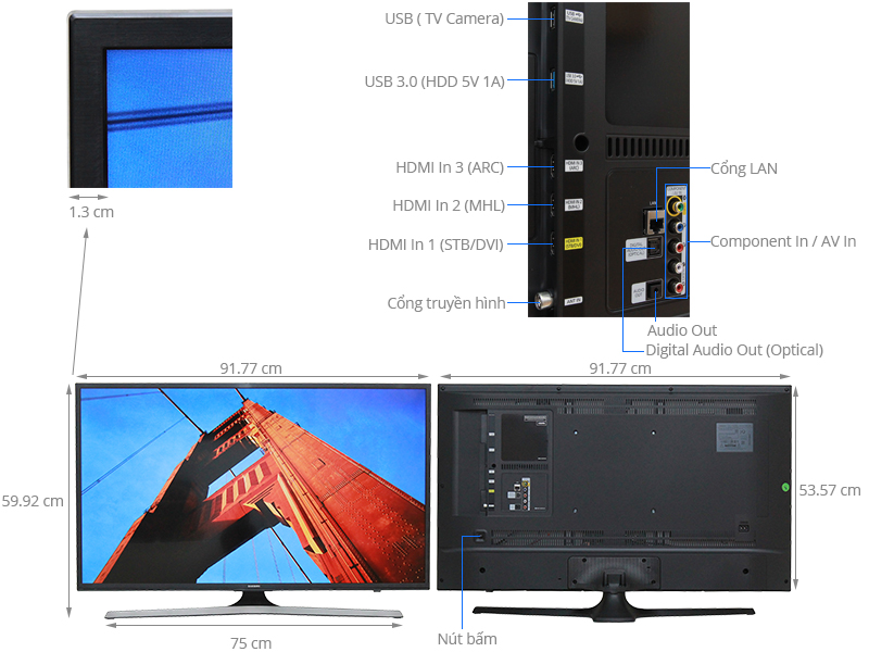 Smart Tivi Samsung 40 inch UA40JU6060