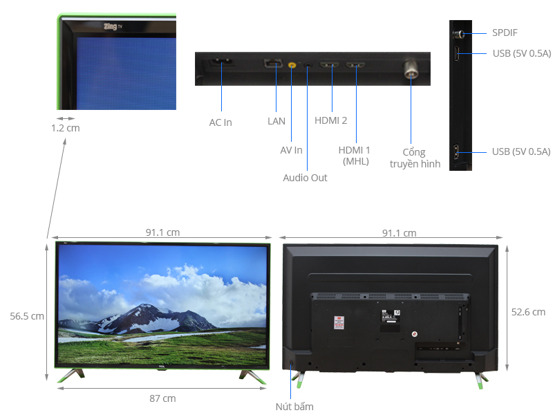 Tivi TCL 40 inch L40Z1-G
