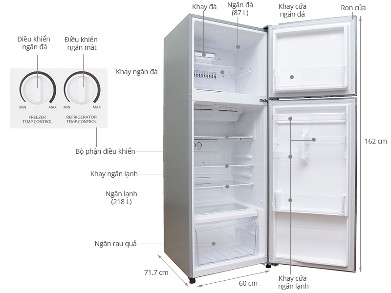 Tủ lạnh Toshiba 305 lít GR-T36VUBZ(DS)