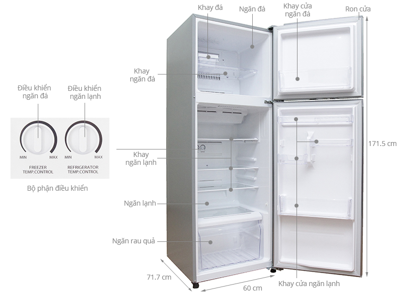 Tủ lạnh Toshiba 330 lít GR-T39VUBZ(DS)