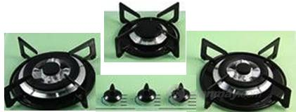 Bếp gas âm Sanko SPN7376CY Với 3 lò đun tách biệt giúp bạn tiết kiệm thời gian hơn