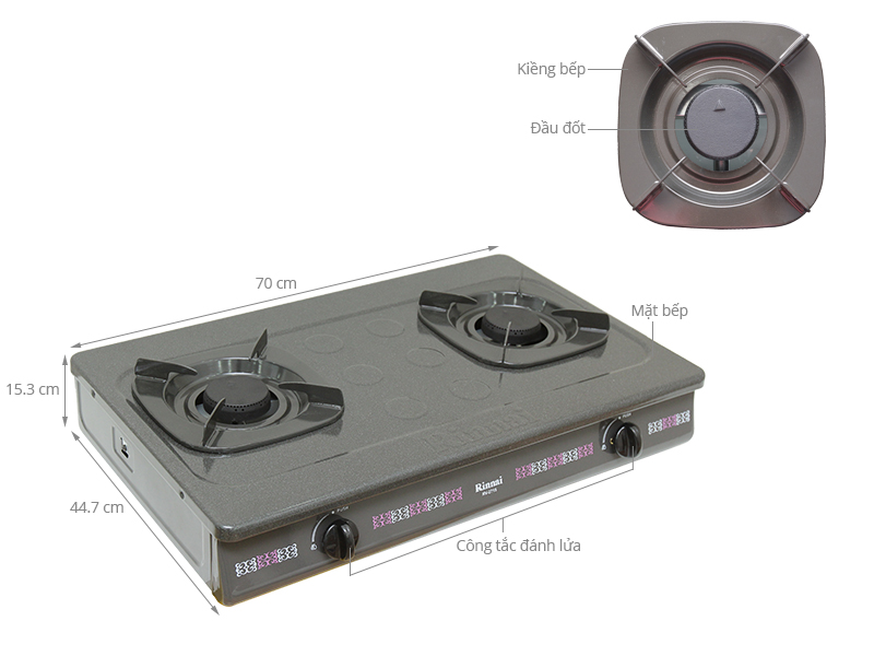 Bếp gas Rinnai RV-2715G
