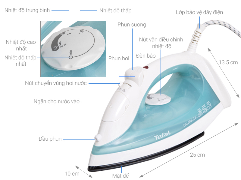 Bàn ủi hơi nước Tefal FV1424L0