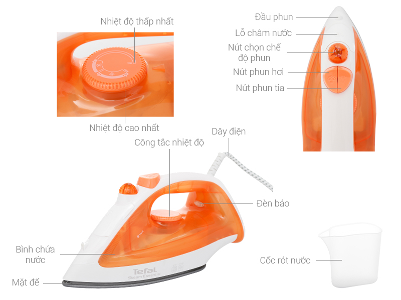 Bàn ủi hơi nước Tefal FV1022T0