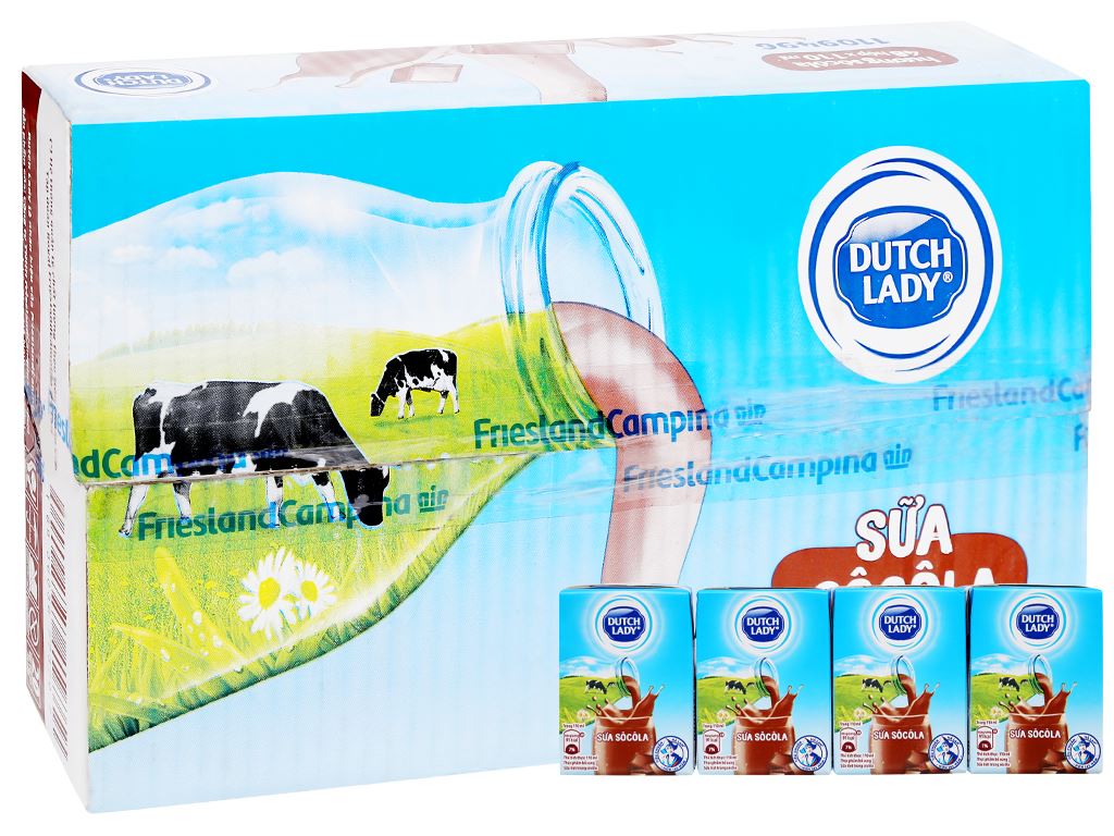 48 hộp sữa socola Dutch Lady 110ml giá tốt tại Bách hoá XANH