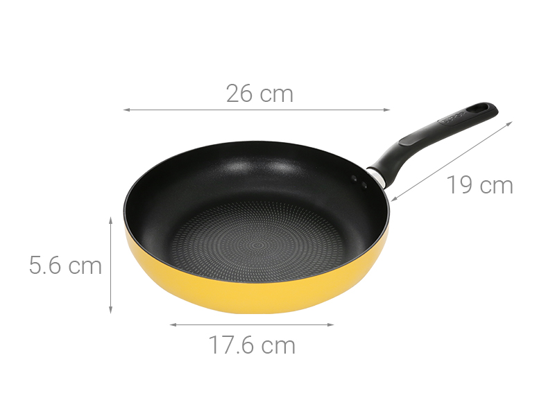 Chảo nhôm chống dính vân đá đáy từ 26 cm Supor H23110-J26