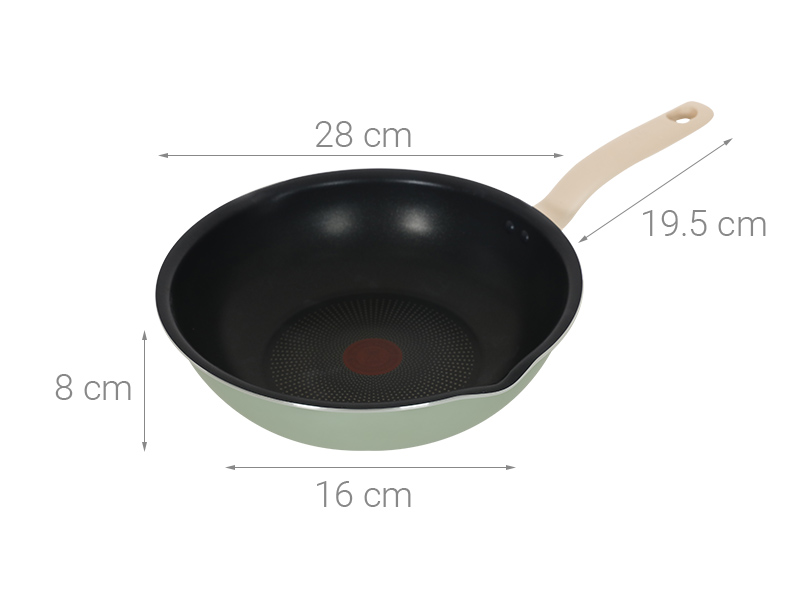 Chảo nhôm sâu chống dính đáy từ 28 cm Tefal So Matcha G1796695