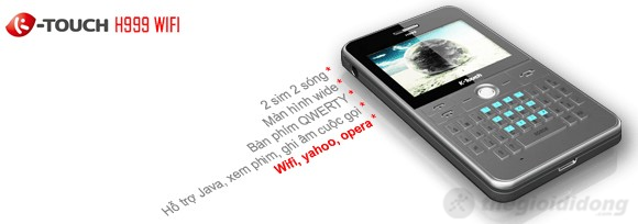 K-Touch  H999 với vẻ ngoài cuốn hút