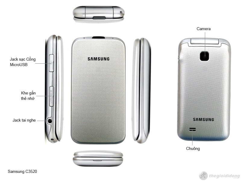 Các phím chức năng của Samsung C3520 Các phím chức năng của Samsung C3520