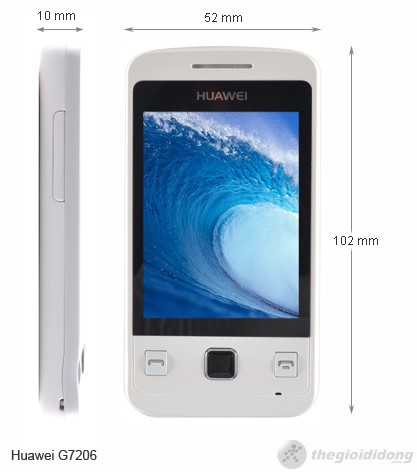 Kích thước Huawei G7206 Kích thước Huawei G7206