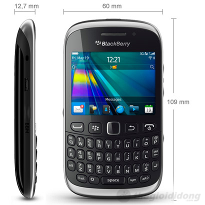Kích thước của Blackberry 9320