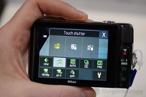 màn hình cảm ứng của Nikon Coolpix S4300