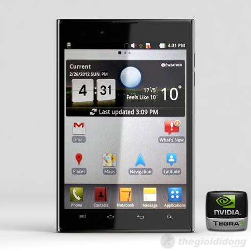 LG Optimus VU mạnh mẽ với NVIDIA Tegra 3 LG Optimus VU mạnh mẽ với chip lõi tứ NVIDIA Tegra 3